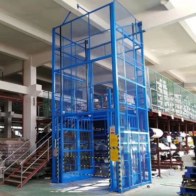 comprare 3m-9m Cage Lift idraulica completamente in gabbia Verticale Cargo Lift magazzino Cargo ascensore online manufacture
