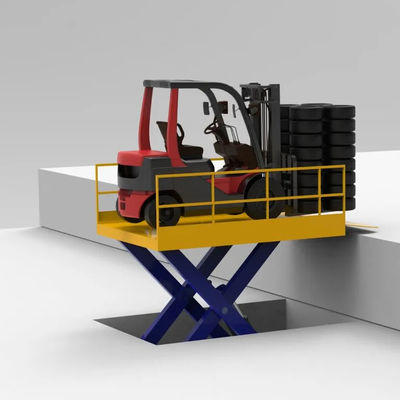 comprare Camion idraulico stazionario portatore di forbici 5000KG con rampa di estensione online manufacture