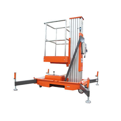 comprare Carico 150 kg Piattaforma aerea di alluminio in lega a masto singolo arancione online manufacture