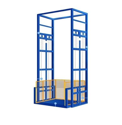 comprare 4 Post Easy Lift Cargo Lift Hydraulic Vertical Freight Lift Ascensore online manufacture