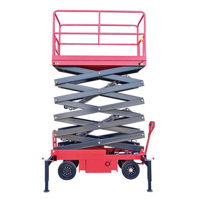 comprare Piattaforma idraulica mobile rossa 12m ascensore aereo mobile capacità 500 kg online manufacture