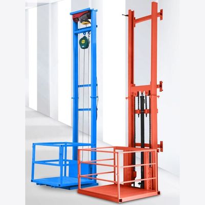 comprare 1000 kg Piccolo ascensore di carico Arancione Montaggio a parete per magazzino online manufacture