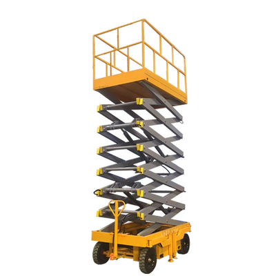 comprare 500 kg piattaforma di sollevamento mobile a forbice sollevamento idraulico a forbice 10m altezza di lavoro online manufacture