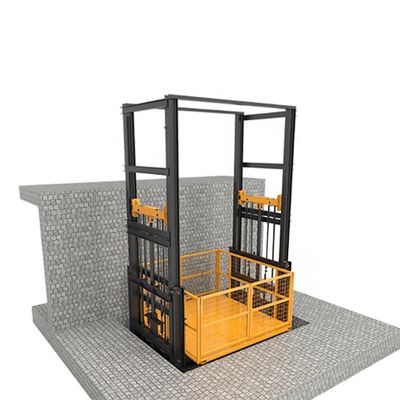 comprare Immagazzino industriale ascensore idraulico per carico guida verticale ascensore ferroviario merci online manufacture