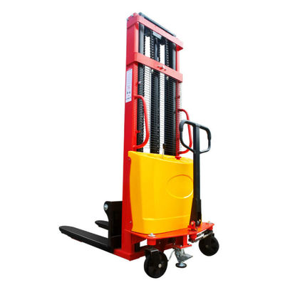 comprare Semi-elettrico pallet stacker 1.5t - 2t idraulica a mano spinta stacker elettrico online manufacture