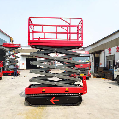 comprare 200 kg 4m 6m Trail Scissor Lift Piattaforma di sollevamento a propulsione automatica online manufacture