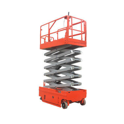 comprare 200 kg 320 kg 450 kg piattaforma di lavoro a motore a forbice autopropulsata online manufacture