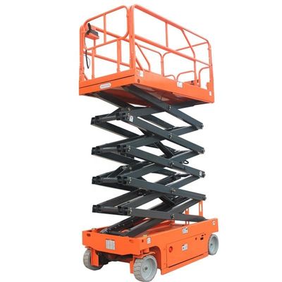 comprare Elevatore a forbice piattaforma di sollevamento aereo idraulica mobile 6m 8m 10m 12m online manufacture