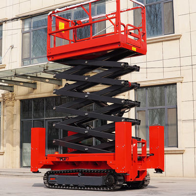 comprare Piattaforma aerea semovente a pantografo per terreni accidentati, cingolata, idraulica online manufacture