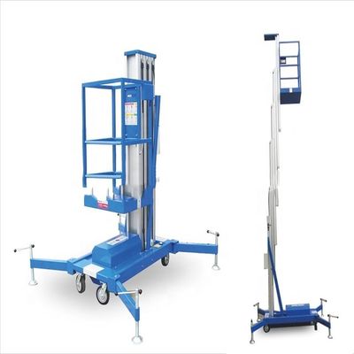 comprare Piattaforma elevatrice verticale telescopica in lega di alluminio a singolo montante 9m 150kg online manufacture