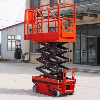 comprare Piattaforma di lavoro aerea semovente portatile da 4m - 16m, piattaforma elevatrice a forbice elettrica fabbricazione online
