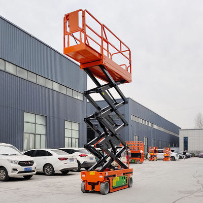 comprare Piattaforma elevatrice elettroidraulica 6m 8m 320kg di carico Autopropulsa a forbice fabbricazione online