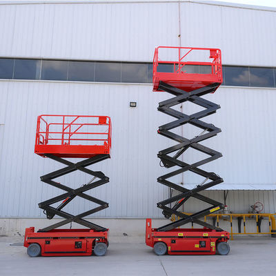 comprare 4 - 16m Self Propelled Electric Mobile Scissor Lift Hydraulic Lifting Platform fabbricazione online