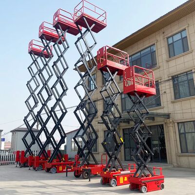 comprare Electric Self Propelled Aerial Work Platform 6m 8m Scissor Lift fabbricazione online