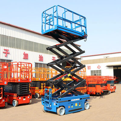 comprare 6m 8m 230kg 450kg Mobile Hydraulic Lift Platform Electric Scissor Lift fabbricazione online