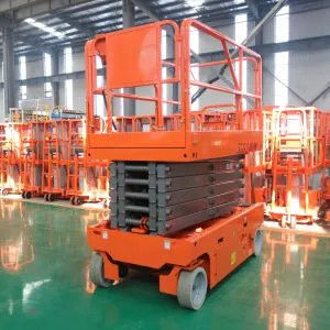 Batterie a propulsione automatica Mobili scalpelli mobile arancione per il lavoro in alto
