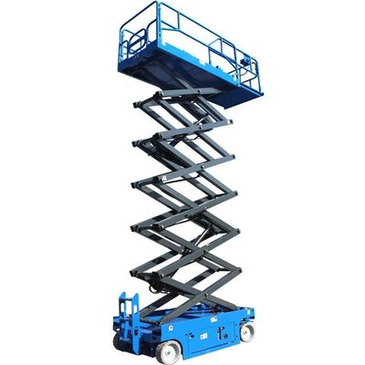 Mini ascensore a forbice mobile 14m piattaforme di lavoro di sollevamento a propulsione automatica 230KG