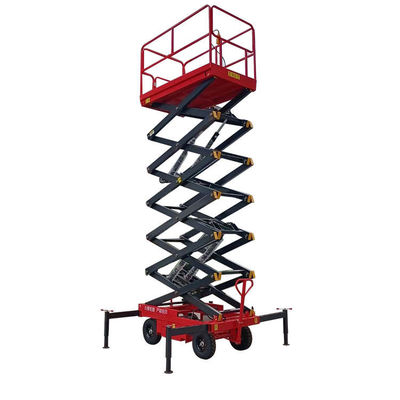 1000 kg carico 12m sollevamento a forbice piattaforma portatile di sollevamento a forbici 1T
