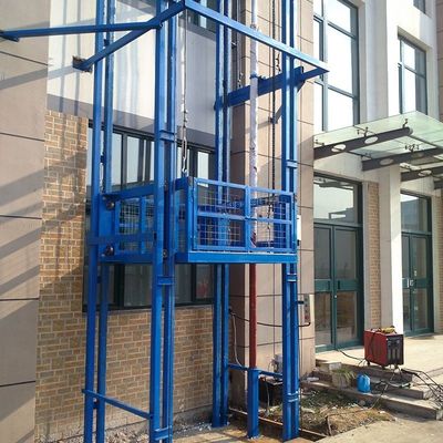 9m Guida Ferrovia Cargo Lift Outdoor Industrial Freight Lift