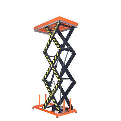 Arancione 3m Tavolo di sollevamento da forbice 1000kg sollevamento idraulico da forbice