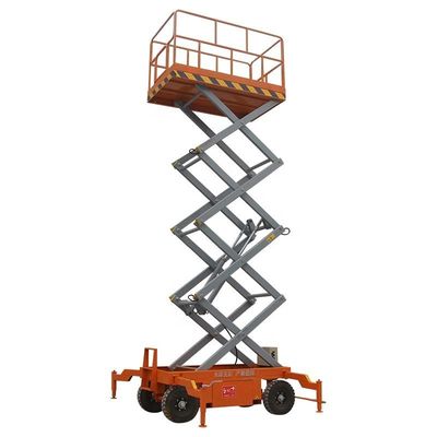 Altezza di sollevamento 7m Mobile Scissor Lift Hydraulic Mobile Man Lift