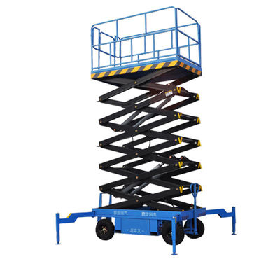 12m 14m 500kg Tavoli elevatori elettrici idraulici a forbice piattaforma mobile di lavoro aereo