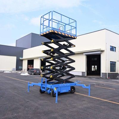 Elevatore di sollevamento a forbice elettrico mobile da 0,5 t 8m Piattaforma di lavoro per la costruzione