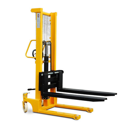 1.6m 2t carico pallet stacker manuale carrello elevatore per fabbrica