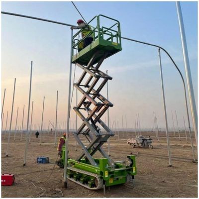 Sollevamento elettrico con forbice a rotazione 8m 10m 450kg sollevamento idraulico mobile
