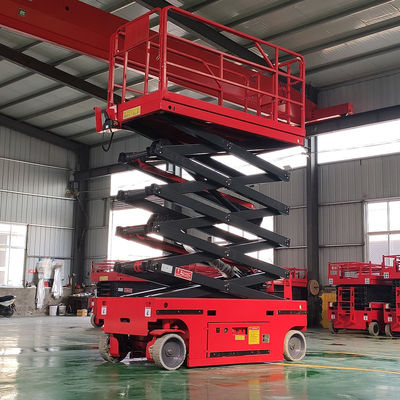 320 kg piattaforma di sollevamento a forbice autopropulsata 10m 12m sollevamento a forbice elettrico