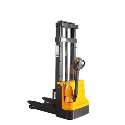 Transpallet elettrico con timone da 1 tonnellata, 2t, 3,5m, carrello elevatore impilatore completamente elettrico