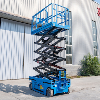 Piattaforma Elevatrice Semovente a Pantografo 8m Altezza di Lavoro 450kg Capacità