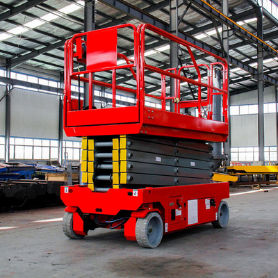 Piattaforma di sollevamento elettrica idraulica a forbice autopropulsata 12m 320kg Capacità di carico