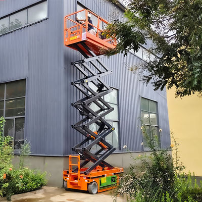 Piattaforma elevatrice a forbice idraulica semovente elettrica 6m 8m 10m 12m