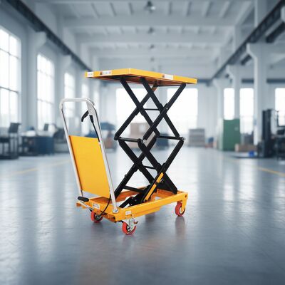 Piattaforma di sollevamento manuale Veicolo mobile per il sollevamento di piccoli carichi da 500 kg