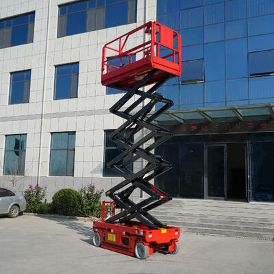Piattaforma elevatrice elettrica semovente a forbice per lavoro aereo
