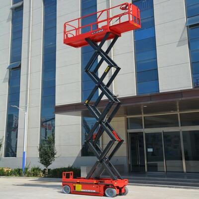 Capacità elettrica semovente dell'ascensore 10m 450kg di forbici per il funzionamento di 2 persone