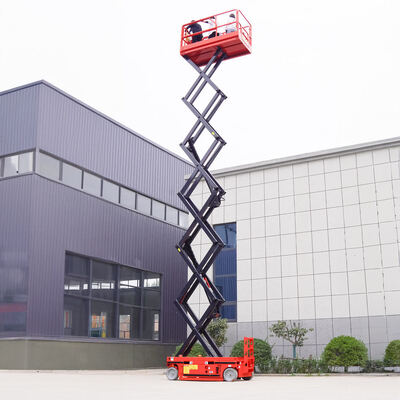 Ascensore idraulico mobile elettrico di forbici della piattaforma dell'ascensore di forbici di 14m 230kg per lavoro aereo