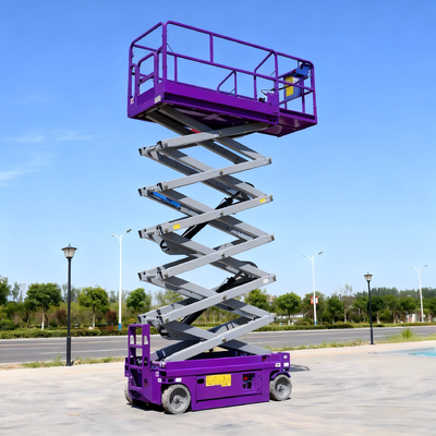 Ascensore semovente elettrico a forbici della piattaforma elevatrice per lavoro aereo con certificazione CE