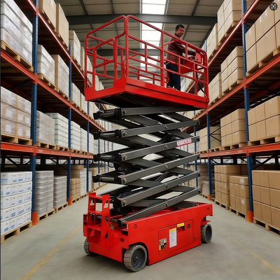 6m 8m 10m 12m Self-propelled Scissor Lift Elevator Piattaforma di sollevamento aereo idraulica
