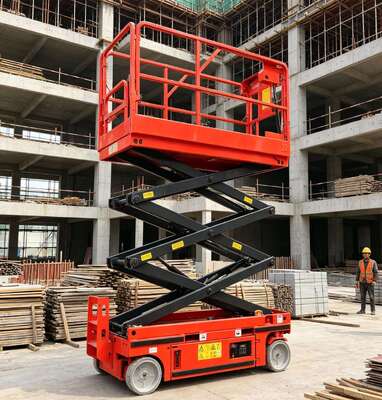 Piattaforma idraulica elettrica dell'ascensore di forbici di altezza di lavoro di 12m 320kg per l'industriale