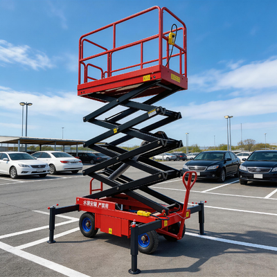 Sollevamento a forbice mobile Efficiente Sicuro 6 m Altezza 500 kg Per l'installazione e la manutenzione