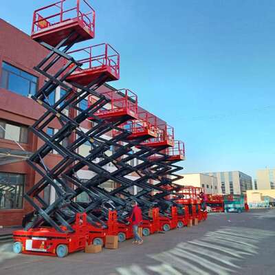 Piattaforma semovente completamente automatica dell'ascensore di forbici di 8m 10m 450kg per lavoro aereo