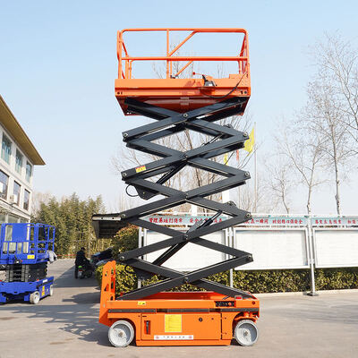 Piccola piattaforma elevatrice idraulica elettrica a forbice da 7,8 m per lavoro aereo