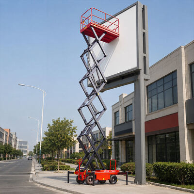 Electric Small Aerial Work Platform 10m 500kg Mobile Scissor Lift