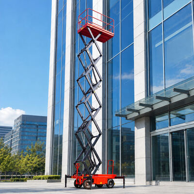 Piattaforma di sollevamento idraulica per lavoro aereo aereo mobile a forbice da 6 m 10 m 500 kg