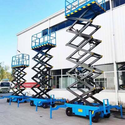 10m Tavoli Mobili con Piattaforma Elevatrice a Forbice Elettrica Portata 500kg