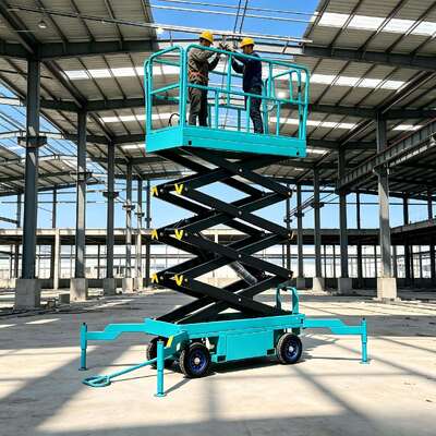 Piattaforma di sollevamento mobile a forbice elettrica 4m - 10m altezza 500kg Man Lifter
