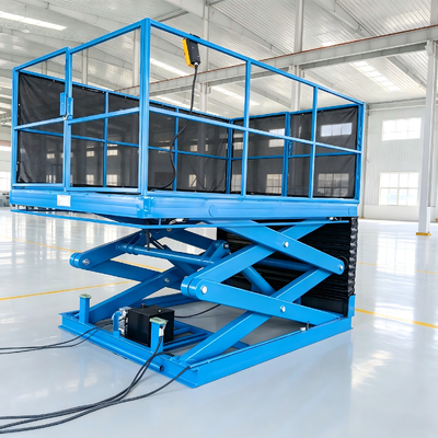 Tavolo elevatore a forbice idraulico elettrico pesante altezza 5 m capacità 1000 kg